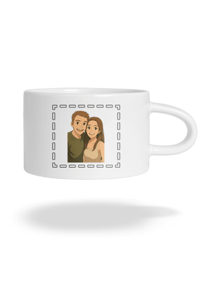 Ghibli efekt z vlastní fotky hrnek makronka White