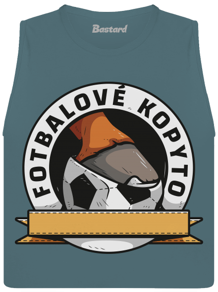 Fotbalové kopyto dámské tílko volné Heather Deep Teal