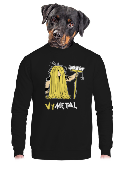 Metalista unisex mikina bez kapuce Black