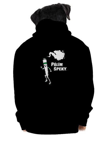 Pálím špeky pánská mikina na zip Black