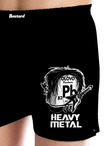 Heavy Metal pánské trenky Black