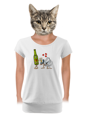 dámské tričko s lemem