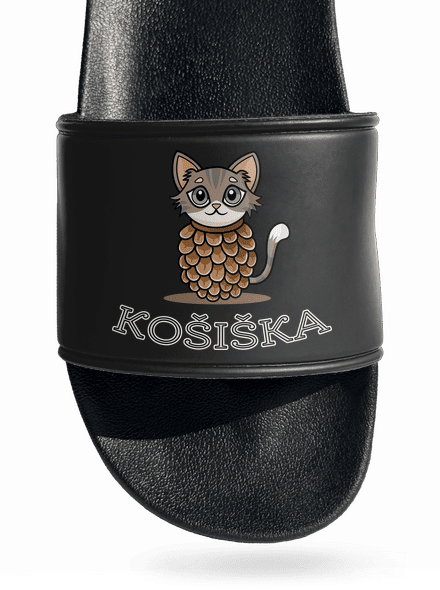 Košiška pantofle Black