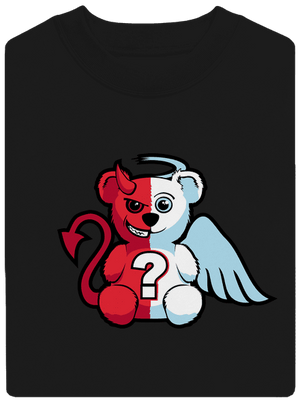 Anděl vs. ďábel unisex mikina bez kapuce Black