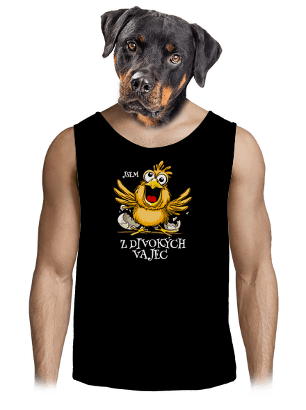 Z divokých vajec pánské tílko Black