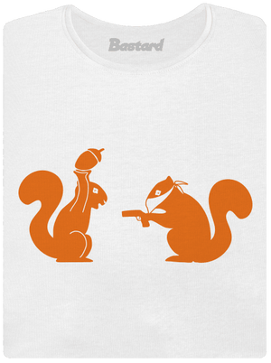 Veverky dámské tričko s lemem White