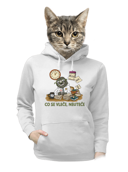 Co se vleče, neuteče dámská mikina klokanka White