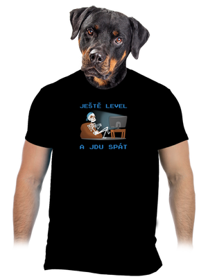 Ještě level pánské tričko Black