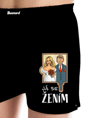 Já se žením/vdávám pánské trenky Black