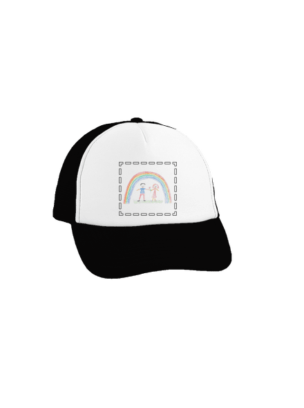 Dětské kresby - nahraj vlastní kšiltovka truckerka Black cap