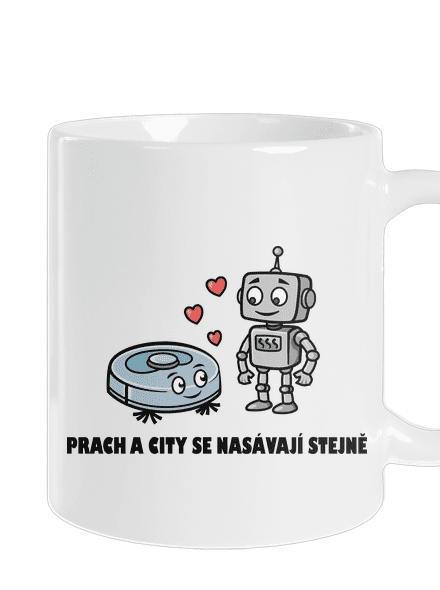 Láska mezi roboty klasický hrnek White