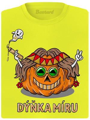 Dýňka míru dámské sportovní tričko Neon Yellow