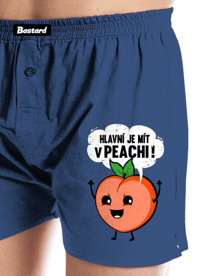 V peachi pánské trenky Blue