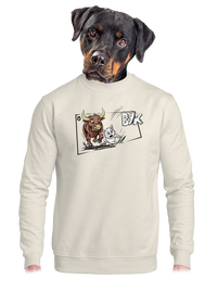 unisex mikina bez kapuce