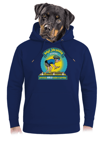 Závislost na kole unisex mikina premium Navy