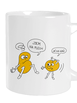 Opilé brambory velký hrnek White