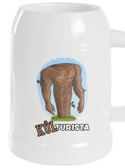 Kůlturista půllitr White