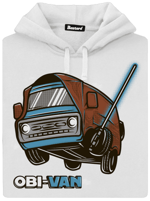 Obi-Van dámská mikina klokanka White