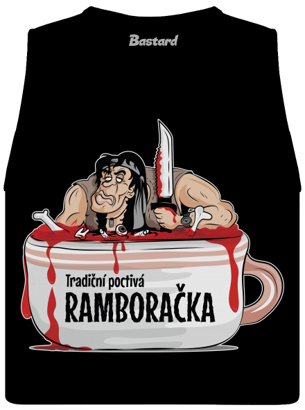 Ramboračka dámské tílko volné Black