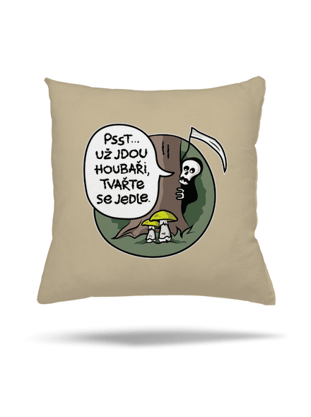 Muchomůrky zelené polštář Beige