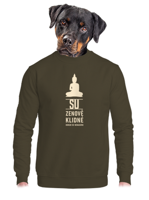 unisex mikina bez kapuce