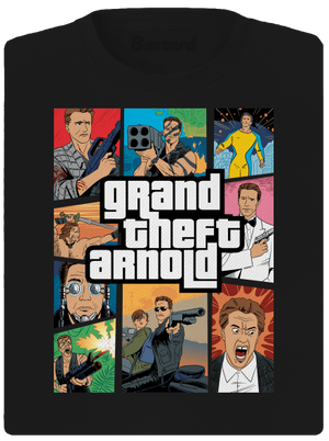 Grand Theft Arnold dámské sportovní tričko Black