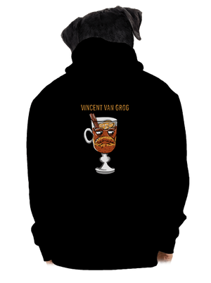Vincent van Grog pánská mikina na zip Black