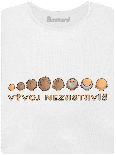 Vývoj nezastavíš dámské tričko s lemem White