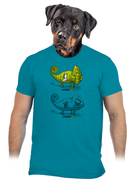 Zapnuto vypnuto pánské tričko Diva Blue