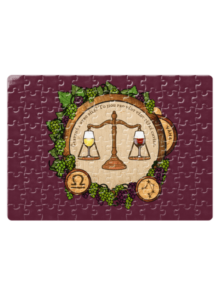 Vinný horoskop: Váha puzzle White