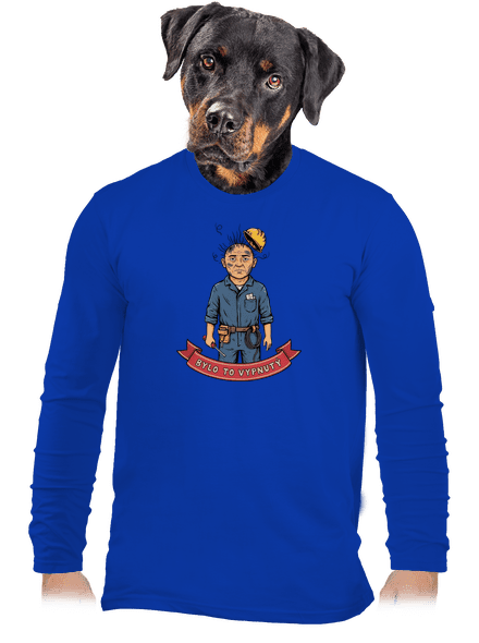 Bylo to vypnutý pánské dlouhý rukáv Royal Blue