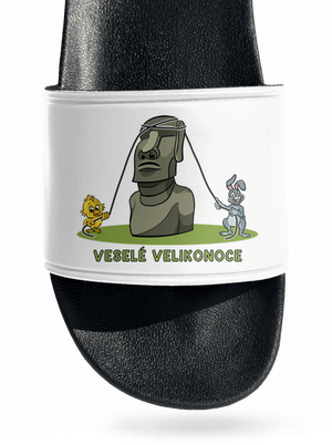 Velikonoční Moai pantofle White
