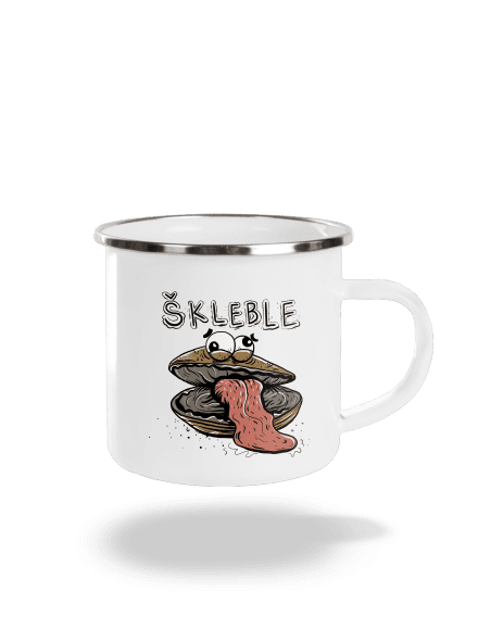 Škleble plecháček White