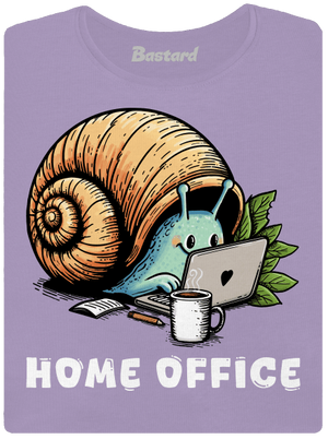 Šnekův home office dámské tričko s lemem Lavender