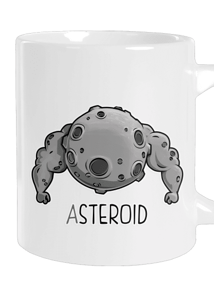 Asteroid velký hrnek White