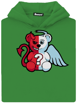 Anděl vs. ďábel dětská mikina klokanka Kelly Green AWD