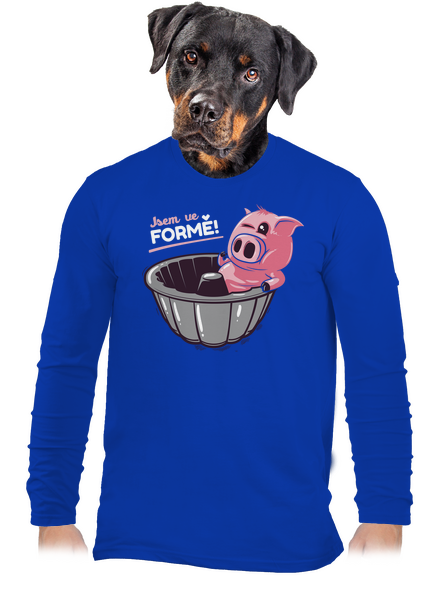 Ve formě pánské dlouhý rukáv Royal Blue