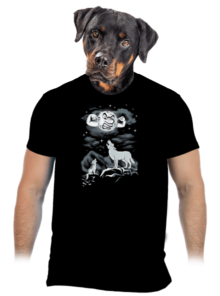 Vlčí árie pánské tričko Black