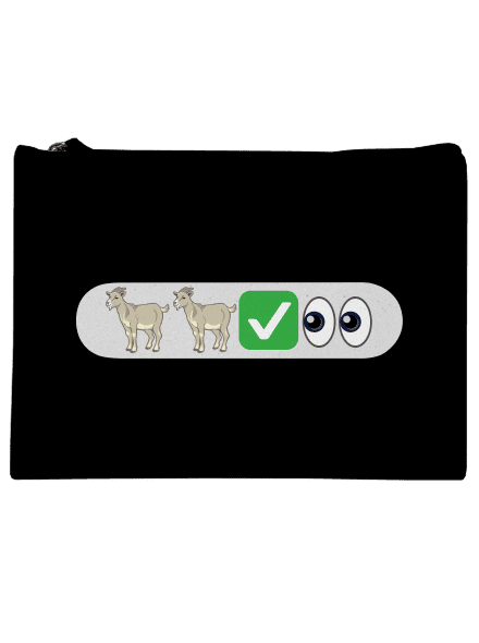 Emoji taštička Black