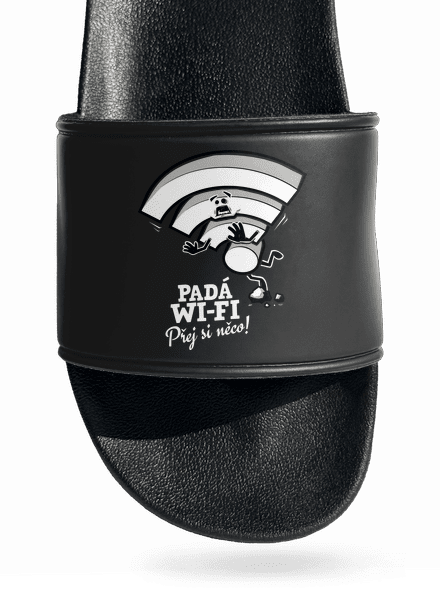 Padá wi-fi pantofle Black
