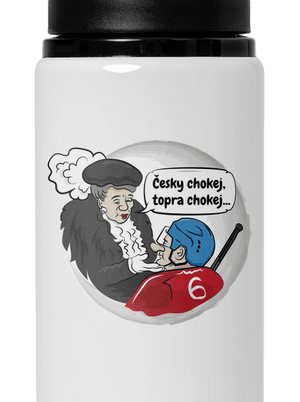Český hokej lahev na vodu White