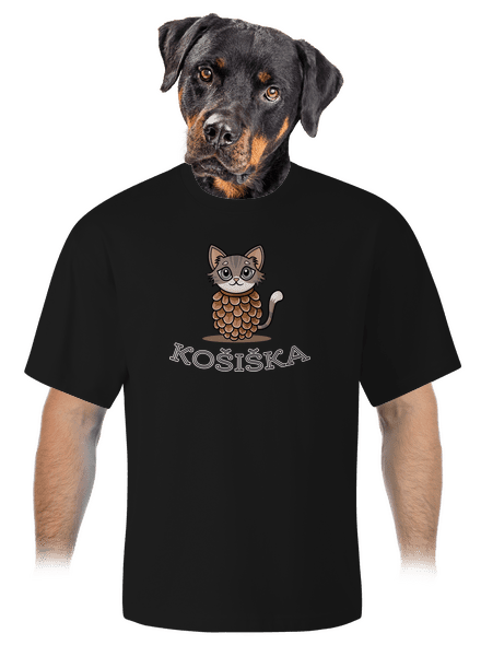 Košiška unisex tričko oversized Black