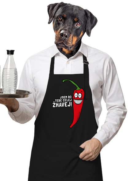 Spalující touha zástěra Black