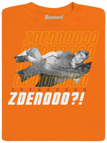 B18: Bába pod kořenem pánské tričko Orange