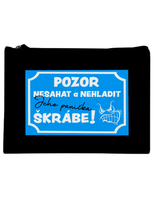 Pozor, nesahat taštička Black