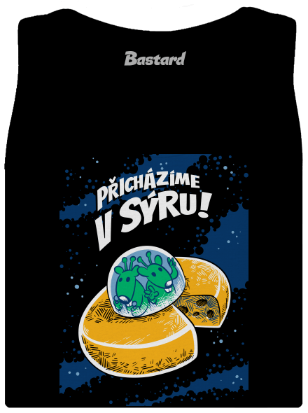 Přicházíme v sýru dámské tílko klasické Black