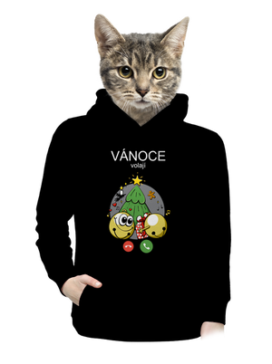 Vánoce volají dámská mikina klokanka Black