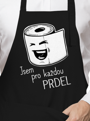 Prdel zástěra Black