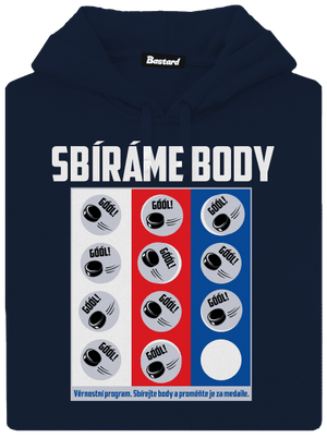 Sbíráme body - hokej pánská mikina klokanka Navy