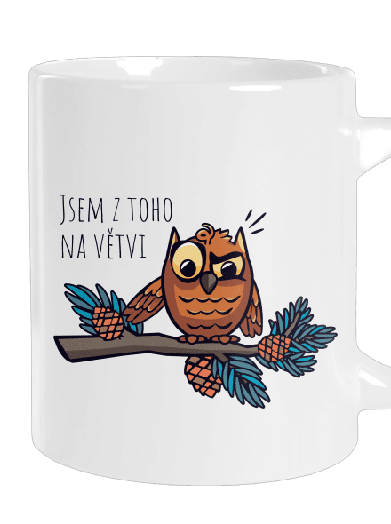 Jsem na větvi velký hrnek White
